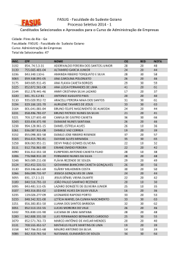 Classificação Administração