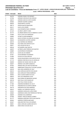 PS 2014 - Local da prova para o Exame de Habilidades