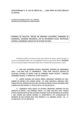 den&uacute;ncia - Minist&eacute;rio P&uacute;blico do Estado do Par&aacute;