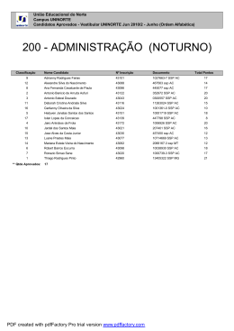 200 - ADMINISTRA&Ccedil;&Atilde;O (NOTURNO)