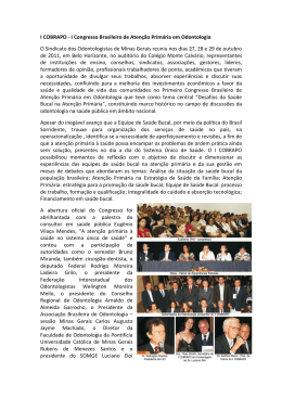 I COBRAPO - I Congresso Brasileiro de Atenção Primária