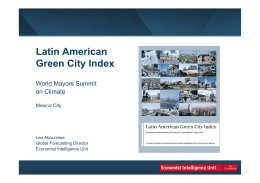 Final Results: Latin American Green City Index