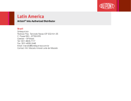 Latin America Artistri&reg; Inks Authorized Distributor