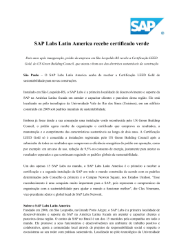 SAP Labs Latin America recebe certificado verde