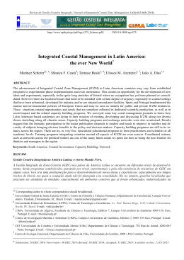 Integrated Coastal Management in Latin America: the ever