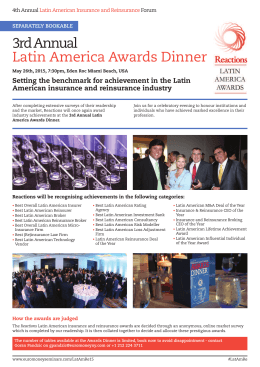 3rd Annual Latin America Awards Dinner