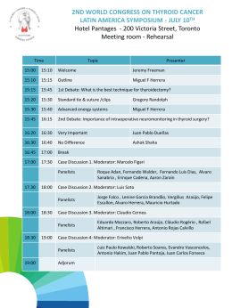 2ND WORLD CONGRESS ON THYROID CANCER LATIN