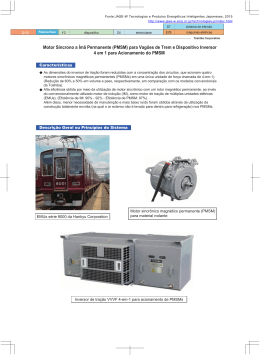 Motor Síncrono a Ímã Permanente (PMSM) para Vagões de Trem e