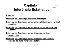 Infer&ecirc;ncia Estat&iacute;stica