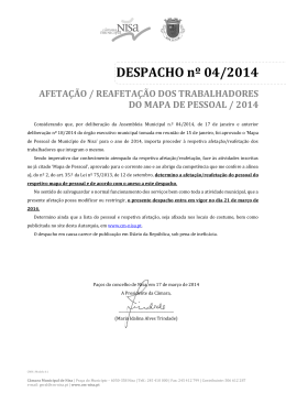 Despacho n&ordm; 4 - C&acirc;mara Municipal de Nisa