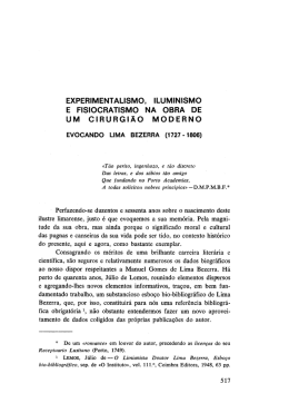 Experimentalismo, iluminismo e fisiocratismo na obra de um