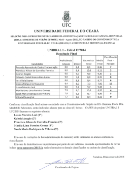 Resultado final - Universidade Federal do Ceará