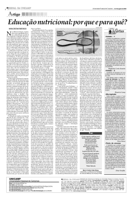 Educa&ccedil;&atilde;o nutricional: por que e para qu&ecirc;?