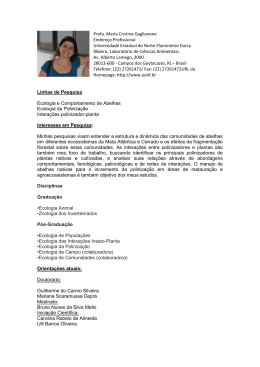 Profa. Maria Cristina Gaglianone Endereço Profissional