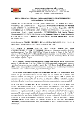 (a) MARIA CRISTINA DE ALMEIDA BACARIM, MM, Juiz