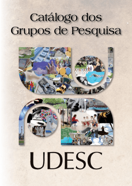 Catálogo dos Grupos de Pesquisa da UDESC