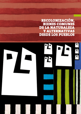 Recolonizaci&oacute;n, bienes comunes de la natuRaleza y