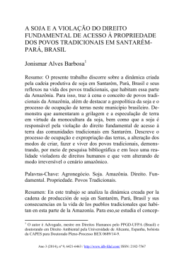 A SOJA E A VIOLA&Ccedil;&Atilde;O DO DIREITO FUNDAMENTAL DE ACESSO
