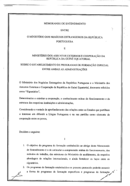 o ministerio dos negócios estrangeiros da república portuguesa
