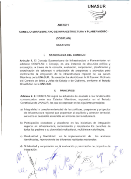 Estatuto del COSIPLAN