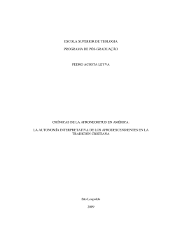 escola superior de teologia programa de p&oacute;s-gradua&ccedil;&atilde;o