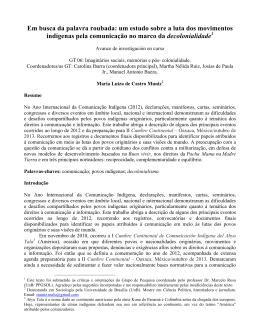 Em busca da palavra roubada - Acta Cient&iacute;fica Congreso Alas Chile