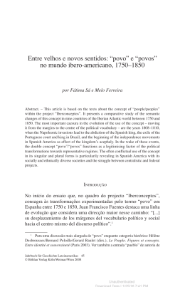 Entre velhos e novos sentidos: &ldquo;povo&rdquo; e &ldquo;povos&rdquo; no
