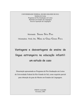 Vantagens e desvantagens do ensino de língua estrangeira na