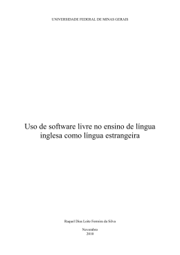 Uso de software livre no ensino de l&iacute;ngua inglesa como l&iacute;ngua