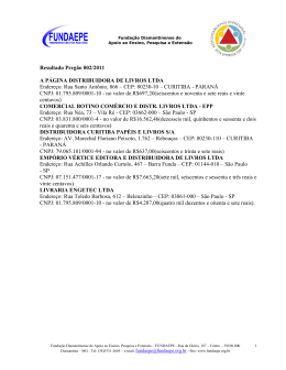 Resultado Preg&atilde;o 002/2011 A P&Aacute;GINA