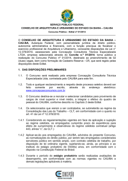 Abertura Edital
