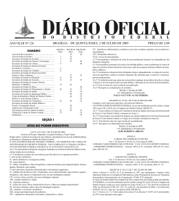 Se&ccedil;&atilde;o01- 126 - Governo do Distrito Federal