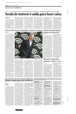 Venda de im&oacute;veis &eacute; sa&iacute;da para fazer caixa