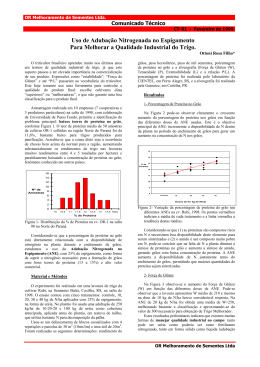 Uso de Adubação Nitrogenada Complementar na Pré