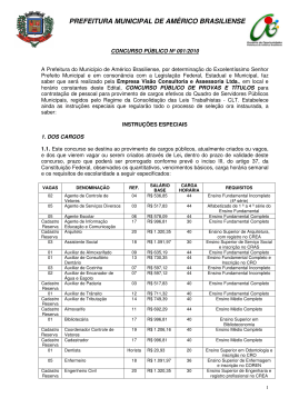 Edital de Abertura - Vis&atilde;o Consultoria e Assessoria