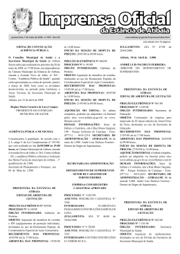 Imprensa Oficial - Prefeitura de Atibaia