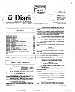 SE&Ccedil;AO 1 Sum&aacute;rio Atos do Poder Legislativo