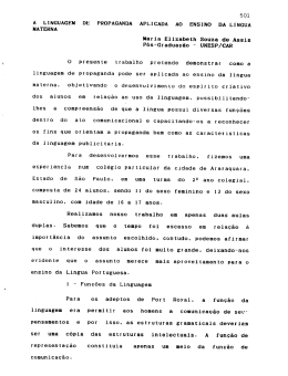 A LINGUAGEN DE MATERNA PROPAGANDA APLICADA AO