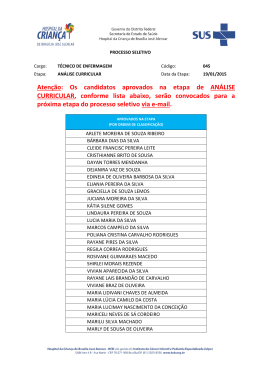 An&aacute;lise Curricular