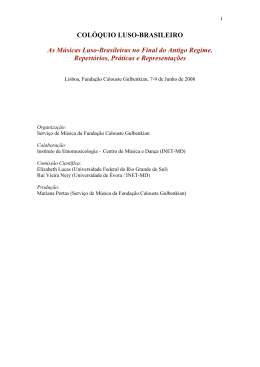 Programa do Colóquio - Universidade Nova de Lisboa