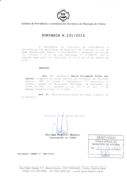 portaria n&ordm; 231/2015
