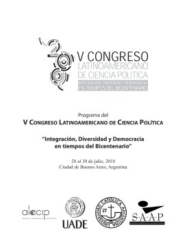 ALACIP 2010. Programa final