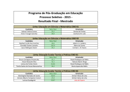 Resultado Final - PPGE - Programa de P&oacute;s