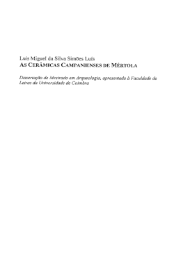 Luís Miguel da Silva Simões Luís - Estudo Geral