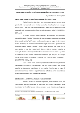 1 LAURA, UMA CONDI&Ccedil;&Atilde;O DO G&Ecirc;NERO FEMININO &Agrave; LUZ DE