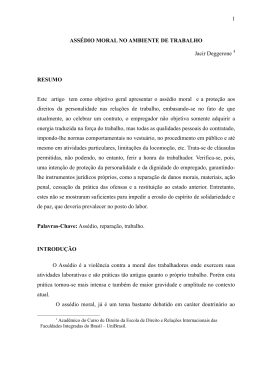 1 ASS&Eacute;DIO MORAL NO AMBIENTE DE TRABALHO Jacir