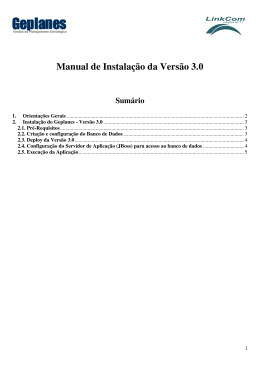 Manual de Instalação da Versão 3.0