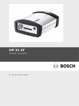 VIP X1 XF: Manual de instala&ccedil;&atilde;o e opera&ccedil;&atilde;o