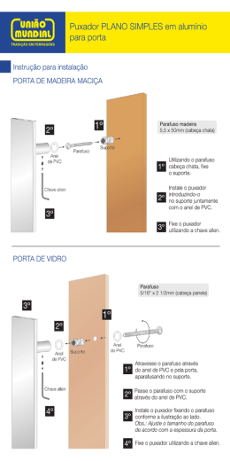 Manual de Instalação Puxador Plano