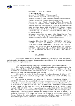 3262/2012 - Tribunal de Contas da Uni&atilde;o